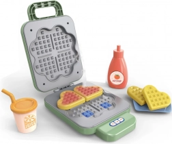 Zelený vaflovač pre dievčenské domácnosti