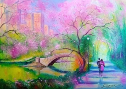 Puzzle Prechádzka v parku 1000 dielikov ENJOY