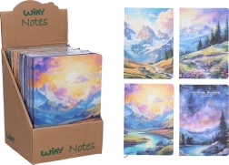 Linajkový zápisník 21 × 14,5 cm – Krajina, 80 strán