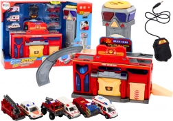 Záchranné centrum s hasičmi a nemocnicou – sada vozidiel 6 ks