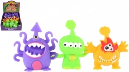 Antistresový mačkací mimozemšťan – slizová hračka 8–9 cm, 3 farby