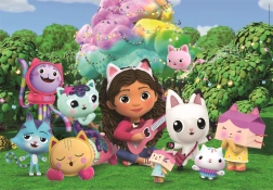 Puzzle Gábikin čarovný domček: Na záhrade MAXI 24 dielikov