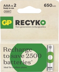 Nabíjateľná batéria AAA Ni-MH 650mAh - GP ReCyko