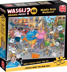 Puzzle JUMBO WASGIJ 46 Šialenstvo strednej uličky 1000 dielikov