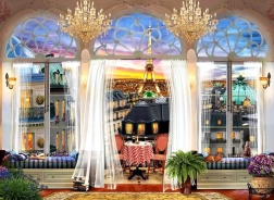 Puzzle Strešná terasa v Paríži 1000 dielikov ANATOLIAN