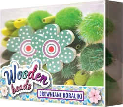 Drevené koráliky pre deti – kreatívny mix s pompónmi TOYS INN