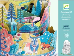 3D maľovanka Na vrchole sveta