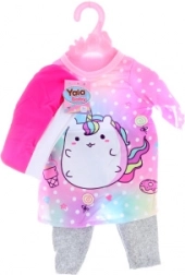 Oblečenie pre bábiku – nohavice, tričko a čiapočka