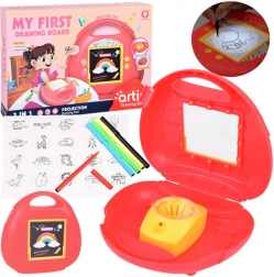 Projektor na kreslenie 3v1 s kufríkom a diapozitívmi