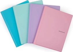 Zápisník s krúžkovou väzbou A5 Pastelini s plastovým obalom