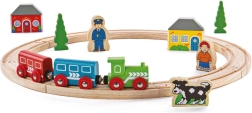 Bigjigs Rail moja prvá drevená vláčikodráha 19 dielov