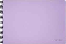 Skicák A3 s pevnou krúžkovou väzbou, 40 listov, fialová farba