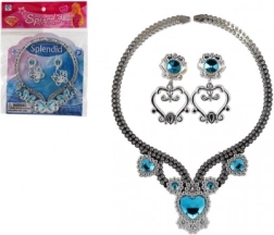 Detská trblietavá sada šperkov – náhrdelník a náušnice