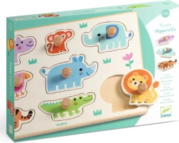 Djeco vkladačkové puzzle Zvieratá z džungle