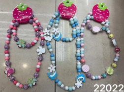 Drevené korálky set náhrdelníka a náramku