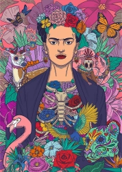 Trefl puzzle Premium Plus Frida Kahlo – Rozkvitnutá duša, 1000 dielikov