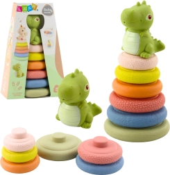 Mäkká ekologická senzorická pyramída s dinosaurom