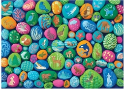 Puzzle Maľované kamene Severozápadu od Cobble Hill, 1000 dielikov
