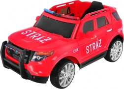 Detské elektrické SUV hasičov s majákmi, sirénami a diaľkovým ovládačom