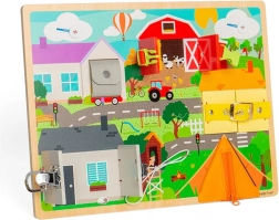 Motorická doska každodenných zručností BIGJIGS TOYS