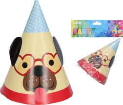 Párty klobúčiky s motívom psa 15 cm (6 ks)
