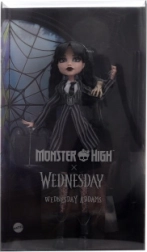 zberateľská bábika Wednesday Addams MONSTER HIGH v uniforme Nevermore