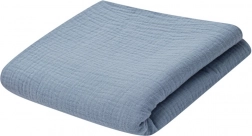 Mušelínová detská deka 70 × 100 cm modrá New Baby
