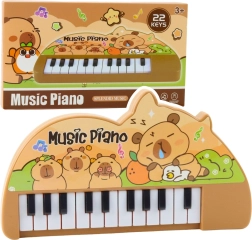 Detské mini piano s kapybarou, 22 kláves