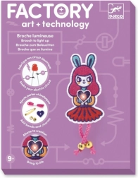 Svietiaca brošňa Králičia Dievčatko DJECO