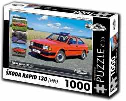 retro-autá puzzle škoda rapid 130 1000 dielikov