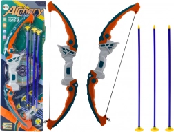 Detský luk s prísavkovými šípmi zeleno‑oranžový, 3 ks