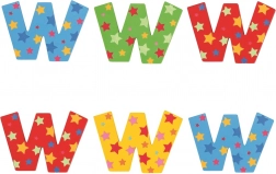 Hviezdičkové písmenko Bigjigs Toys W