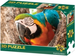 3D puzzle papagáj, 100 dielikov
