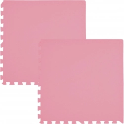 Penaová podložka HUMBI 120 × 60 cm, vodoodolné puzzle, ružová, 2 diely