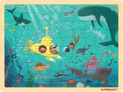 TOP BRIGHT Drevené puzzle Morský svet
