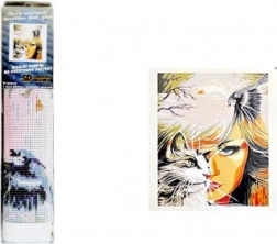 Diamantové maľovanie Mačací pohľad 30 × 40 cm