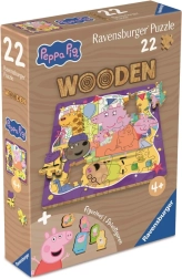 Drevené puzzle PEPPA PIG 22 dielikov – Ravensburger