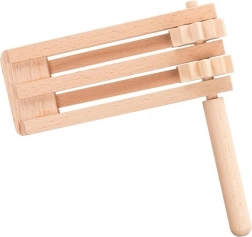 Dvojitá drevená hrkálka Goki