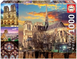 Puzzle Notre Dame koláž 1000 dielikov