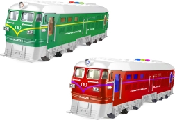 Vlak na zotrvačník s efektmi