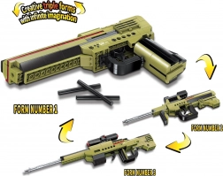 Qman Stavebnica Zbraň Dilemma 3v1