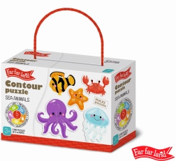 Obrysové puzzle More 5 obrázkov