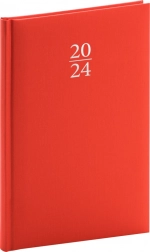 Týždenný diár Capys 2024 červený