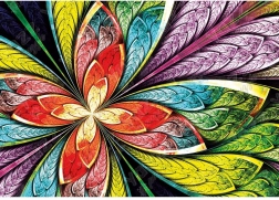 YAZZ puzzle farebný kvet 1000 dielikov