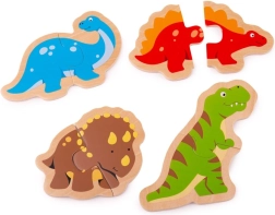 Drevené puzzle dinosaury pre deti
