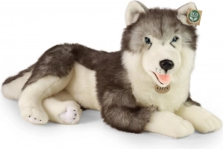 Plyšový pes husky ležiaci 60 cm ECO‑FRIENDLY od RAPPA