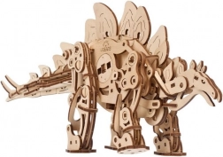 Drevené mechanické puzzle stegosaurus