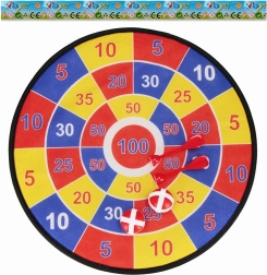 Detský suchý zips terč so šípkami a loptičkami 32 cm