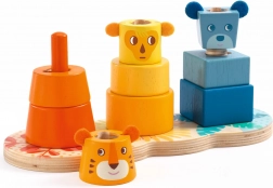 DJECO Detská farebná skladacia veža