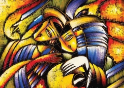 Puzzle abstraktná tvár 1000 dielikov